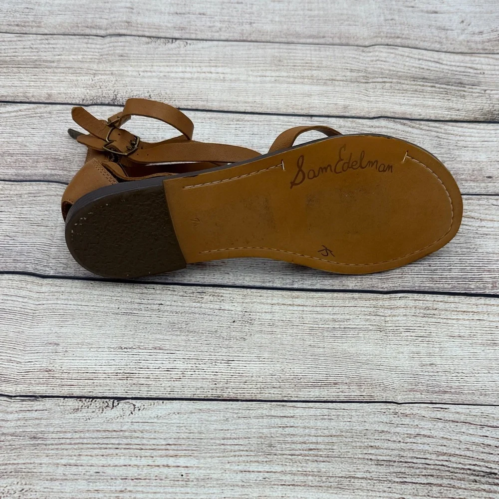 Sam Edelman Brown Strappy Sandals - Picture 5 of 8